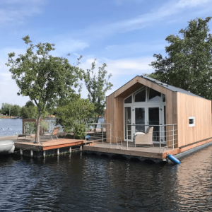 Overnachten in natuurhuisje op een eiland